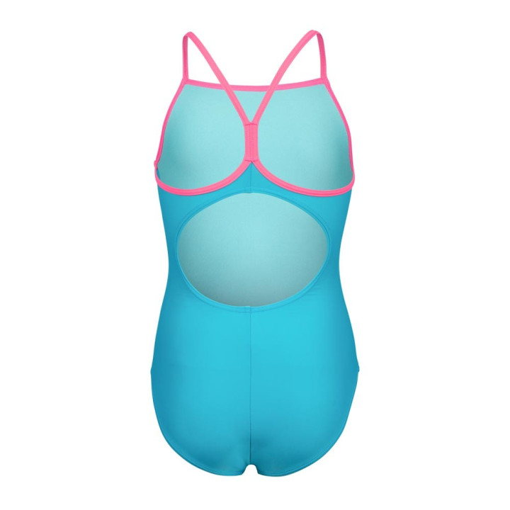 Arena Costume Intero Piscina Light Drop Solid Eyeblush Rosa Bambina