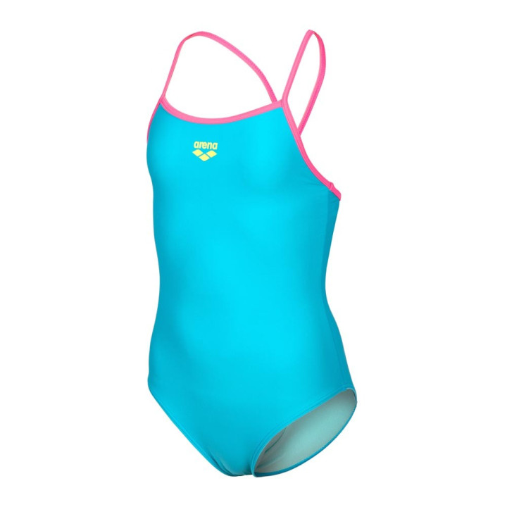 Arena Costume Intero Piscina Light Drop Solid Eyeblush Rosa Bambina
