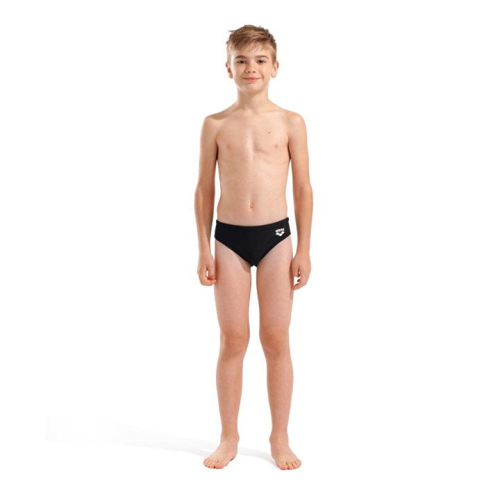 Arena Costume Intero Piscina Slip Briefs Solid Nero Giallo Bambino