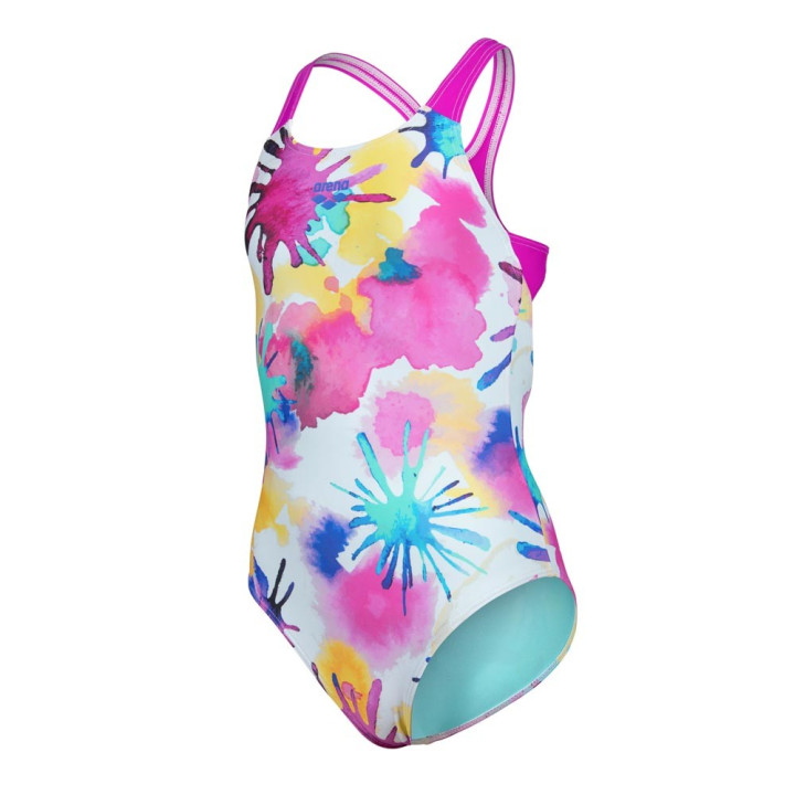 Arena Costume Intero Piscina Spraying Nero Water Bambina