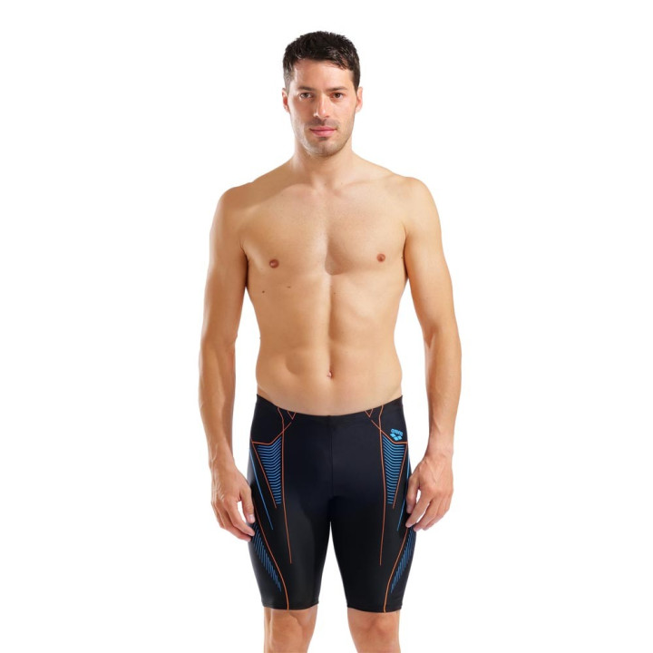 Arena Pantaloncini Nuoto Neao Stream Nero Arancio Uomo