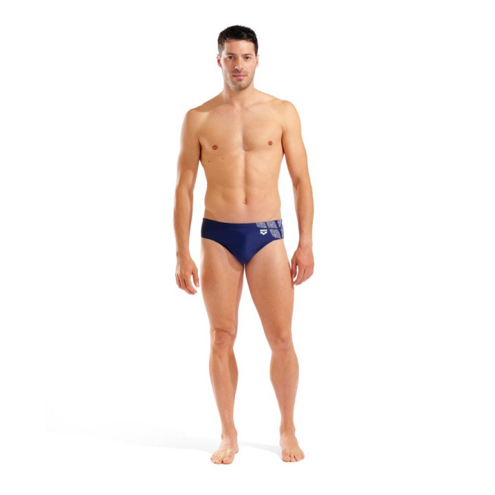 Arena Costume Intero Piscina Slip Kikko Navy Bianco Uomo