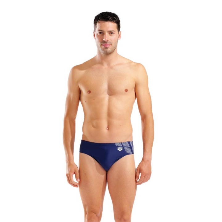Arena Costume Intero Piscina Slip Kikko Navy Bianco Uomo
