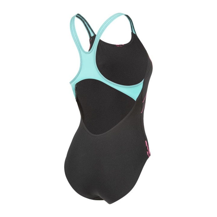 Arena Costume Intero Piscina Graphic Swim Pro Nero-Water Donna