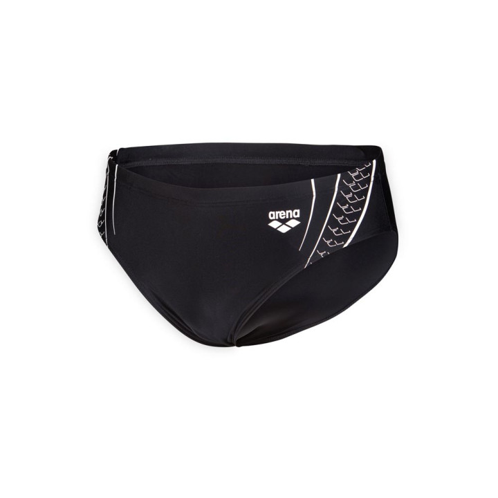 Arena Costume Intero Piscina Slip Double Graphic Briefs Nero Bianco Uomo