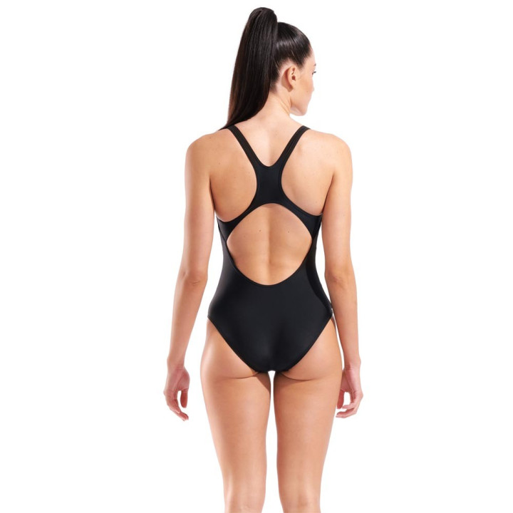 Arena Costume Intero Piscina Stripeflow Nero Bianco Donna