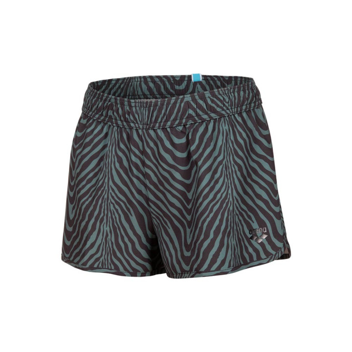 Arena Pantaloncini Mare Fantasia Zebra Verde Donna