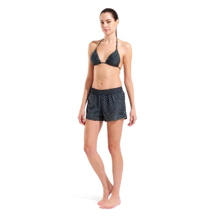 Arena Pantaloncini Mare Fantasia Zebra Verde Donna