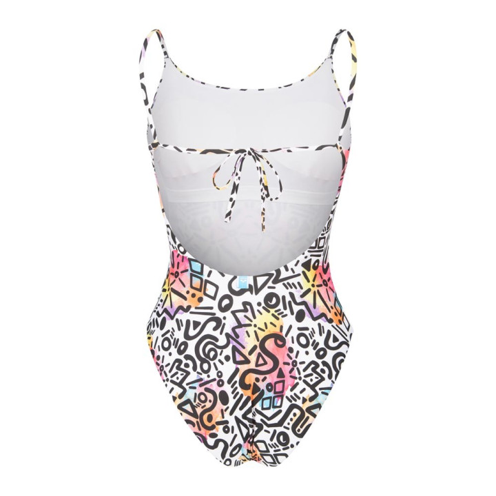 Arena Costume Intero Fantasia Graffiti Bianco Donna