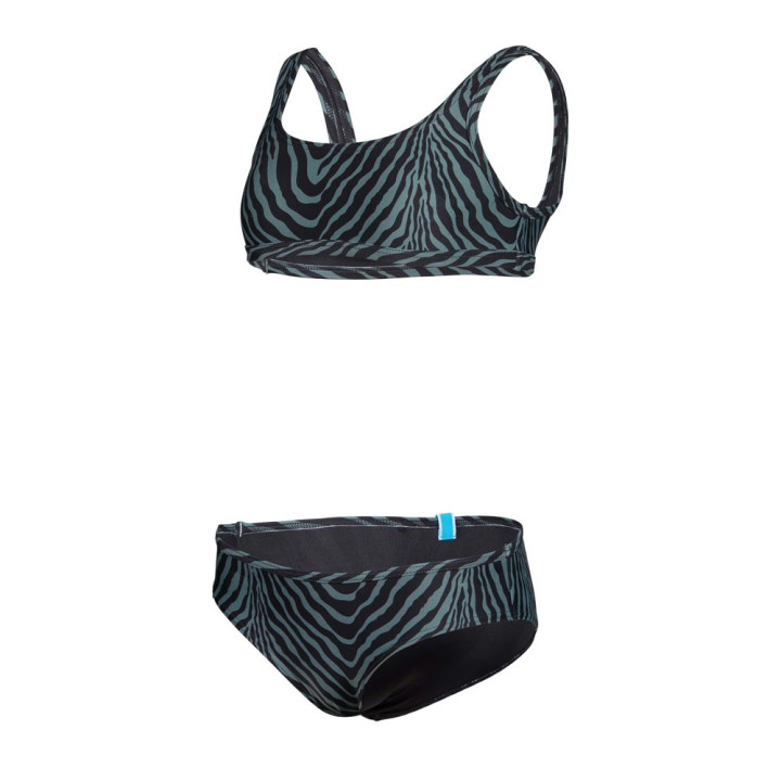 Arena Bikini Bralette Fantasia Zebra Verde Bambina