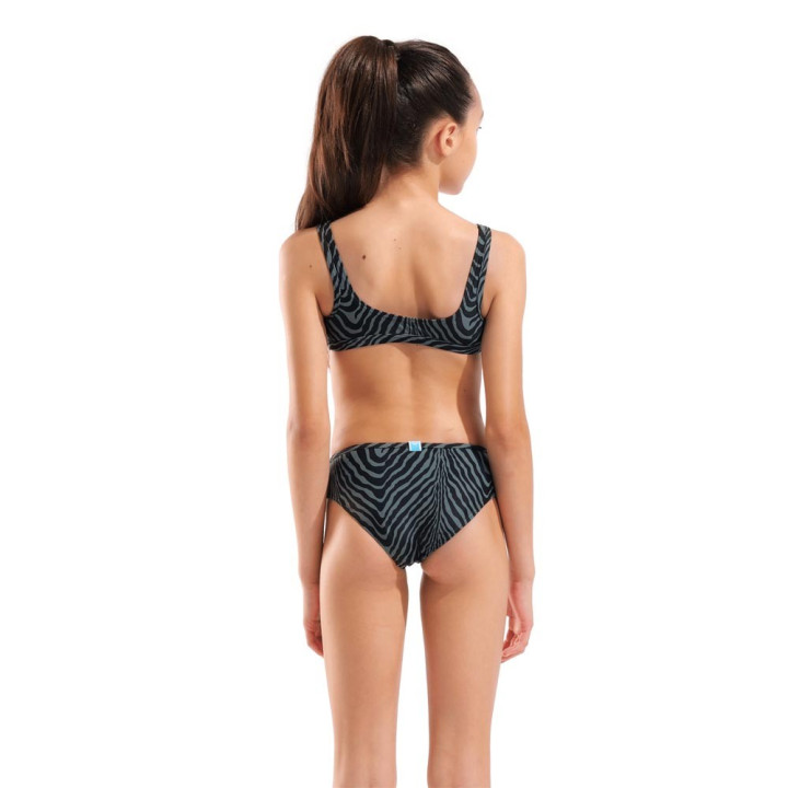 Arena Bikini Bralette Fantasia Zebra Verde Bambina