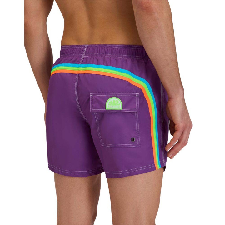 Sundek Costume Boxer Arcobaleno Tafta Viola Uomo
