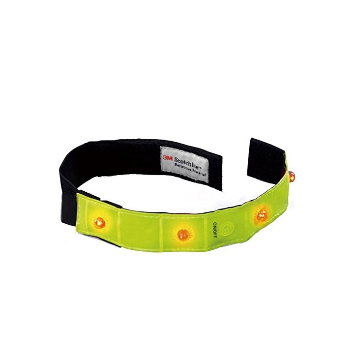 Salzmann Reflective Run Band  Giallo/Nero