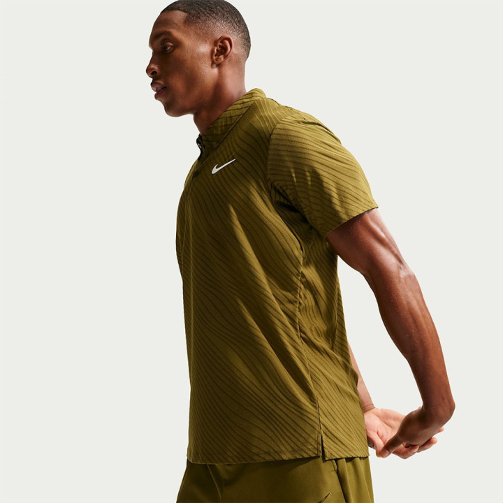 Nike Short Tennis Slam Ao 26 Sinner Olive Flak Saffron Quartz Uomo