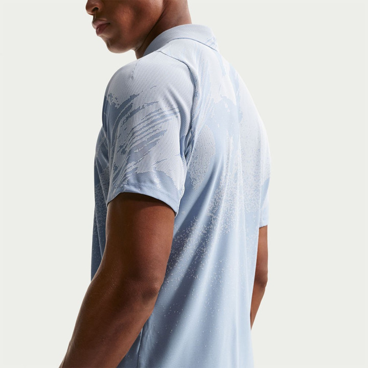 Nike Polo Tennis Slam Roland Garros 26 Sinner Azzurro Bianco