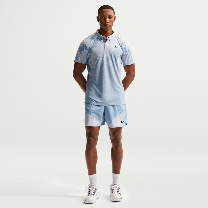 Nike Short Tennis Slam Roland Garros Sinner Bianco Azzurro Uomo