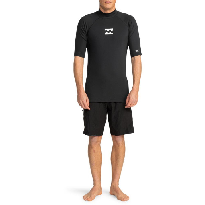 Billabong Maglia Protezione Uv Wave Rashguard Nero Uomo