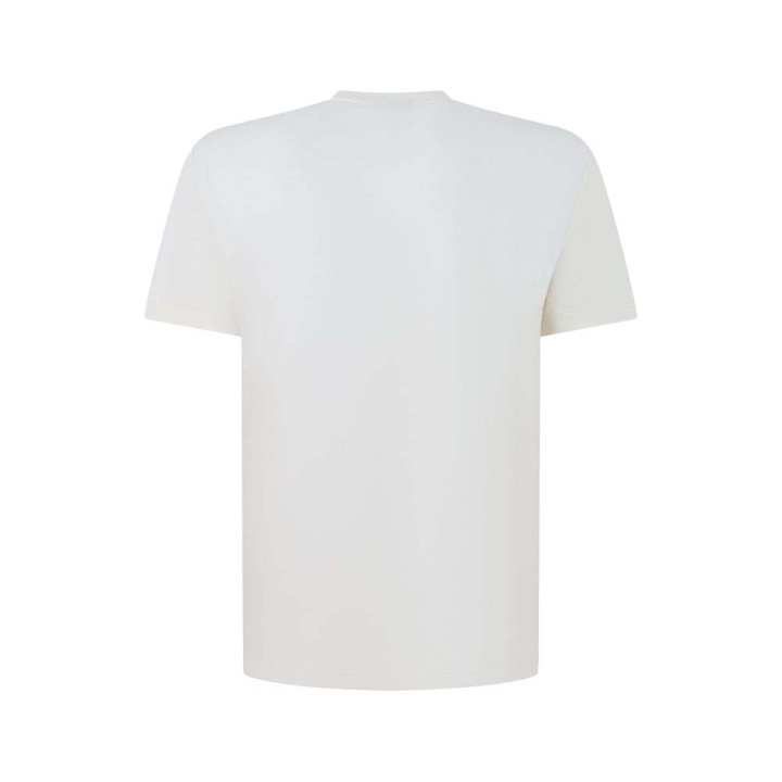 Ea7 T-Shirt Big Logo Tono Su Tono Bianco Uomo