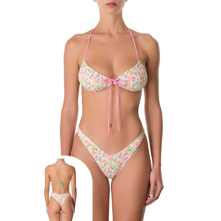 Effek Bikini Fascia Laccio Fiori Donna