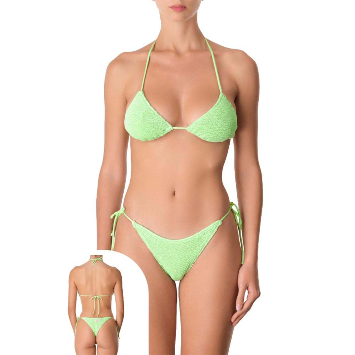Effek Bikini Tirangolo Laccio Verde Donna