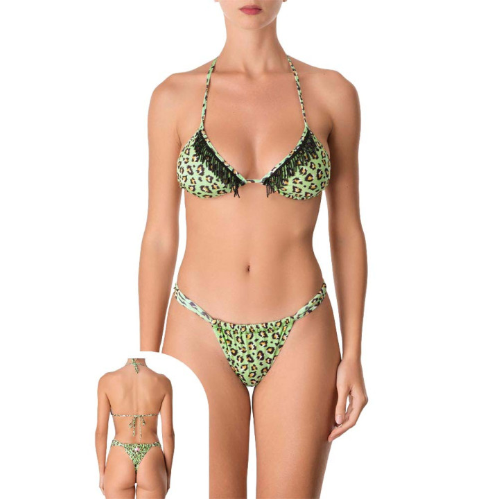 Effek Bikini Triangolo Brasiliano Frange Verde Donna