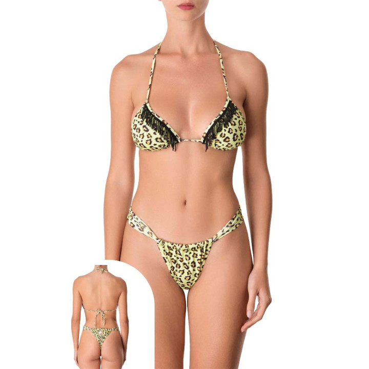 Effek Bikini Triangolo Brasiliano Frange Giallo Donna