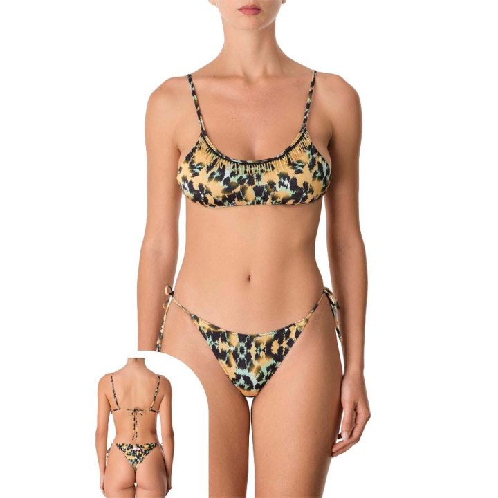 Effek Bikini Fascia Regolabile Laccio Arancio Donna