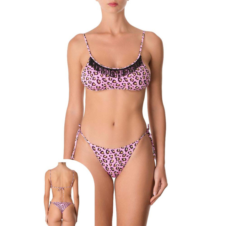 Effek Bikini Fascia Regolabile Laccio Rosa Donna
