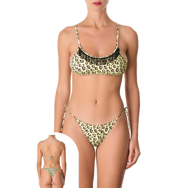 Effek Bikini Fascia Regolabile Laccio Giallo Donna
