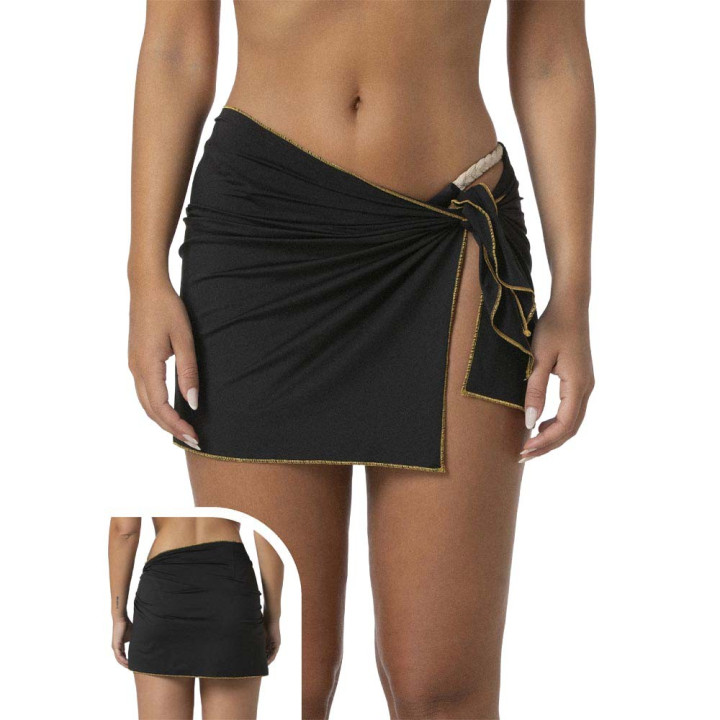 Effek Pareo Nero Oro Nero Donna