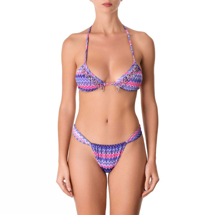 Effek Bikini Triangolo Brasiliano Frange Viola Donna