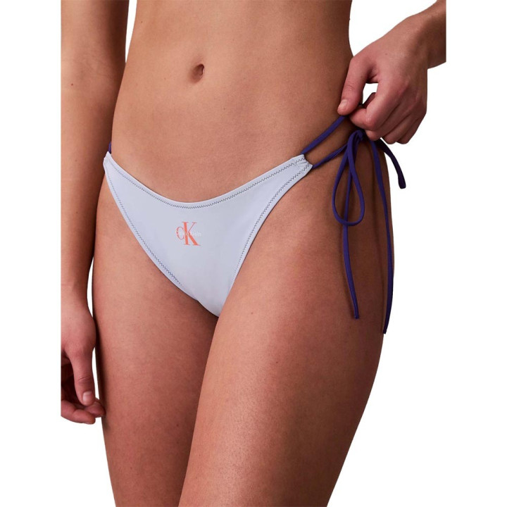 Calvin Klein Costume Slip Side Azzurro Donna