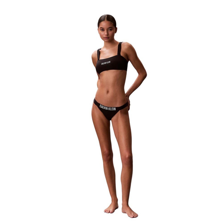 Calvin Klein Costume Slip Brazilian Nero Donna
