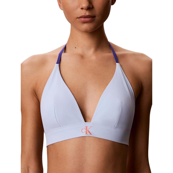 Calvin Klein Bikini Triangolo Azzurro Donna