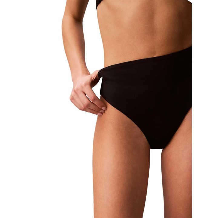 Calvin Klein Costume Slip Vita Alta Nero Donna