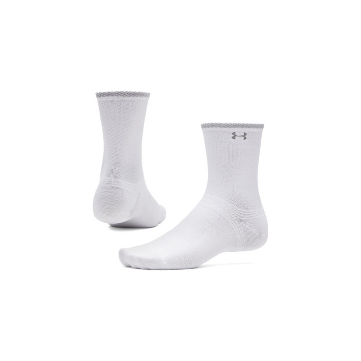Under Armour Calze Running Velociti Lite Crew 1Pk Bianco