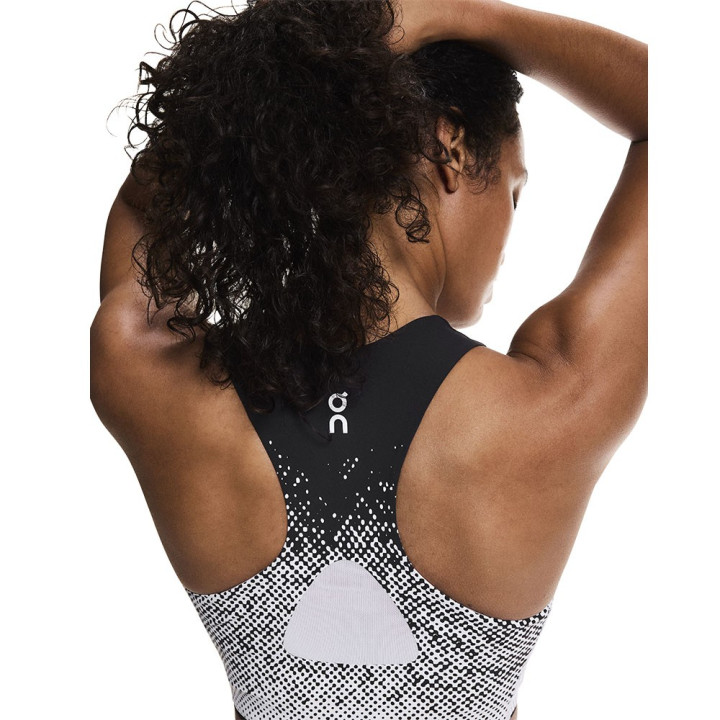 On Reggiseno Sportivo Zero Crop Bianco Nero Donna