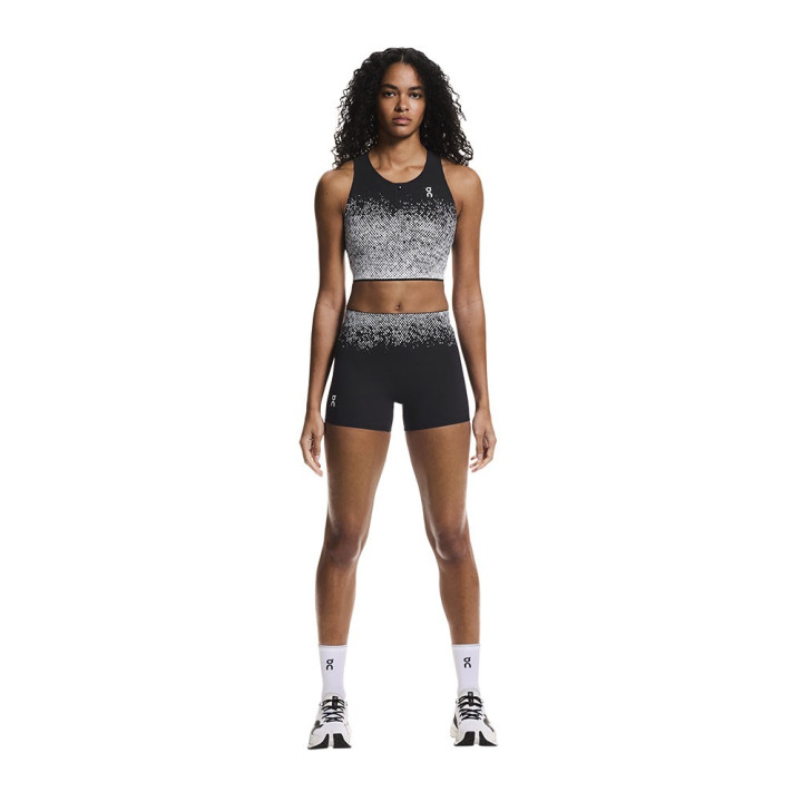 On Reggiseno Sportivo Zero Crop Bianco Nero Donna