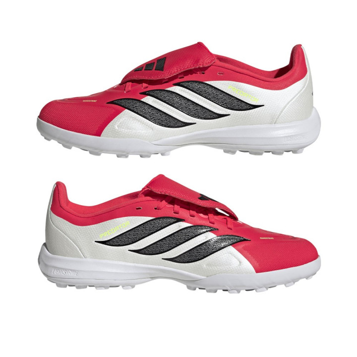 Adidas Predator Pro Ft Tf Rosso Nero Bianco - Scarpe Da Calcio Uomo