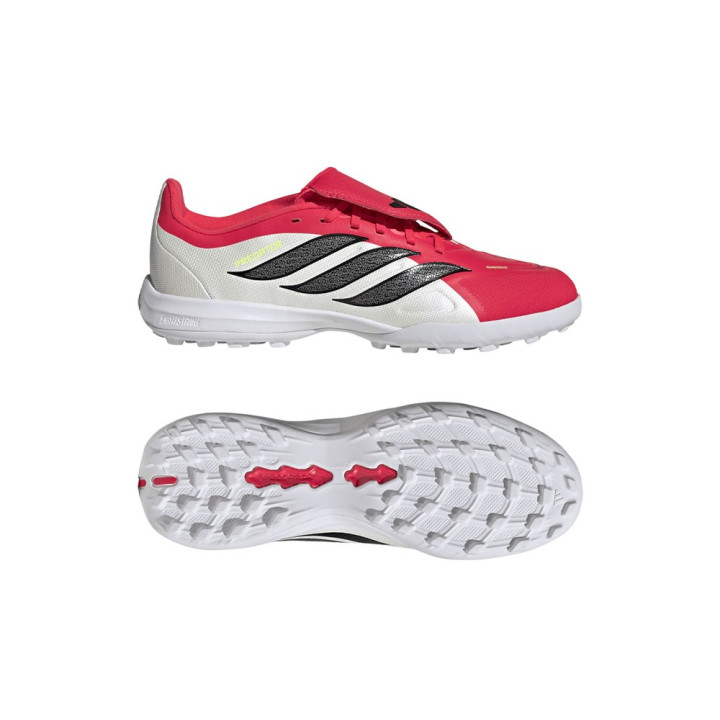 Adidas Predator Pro Ft Tf Rosso Nero Bianco - Scarpe Da Calcio Uomo