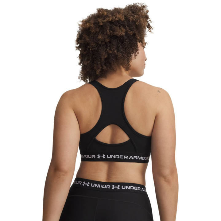 Under Armour Reggiseno Sportivo Heatgear High Compression Ultimate Nero Bianco Donna