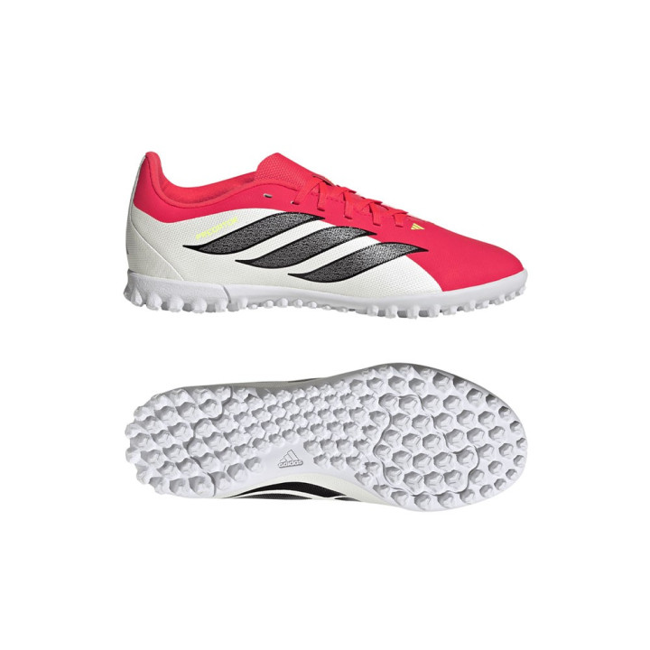 Adidas Predator Pro Ft Tf Rosso Nero Bianco - Scarpe Da Calcio Uomo