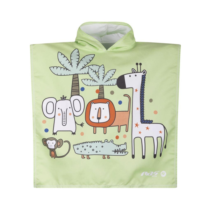 Hot Stuff Poncho Neonato Wild Verde Arancio Bambino