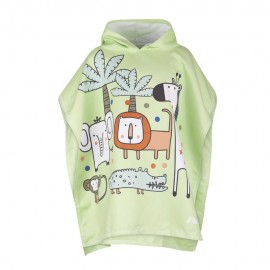 Poncho Neonato Wild verde arancio