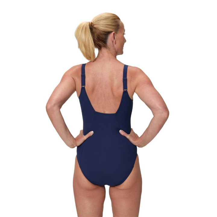 Speedo Costume Intero Piscina Supportato Solid Contour Eclipse Peacoat Donna