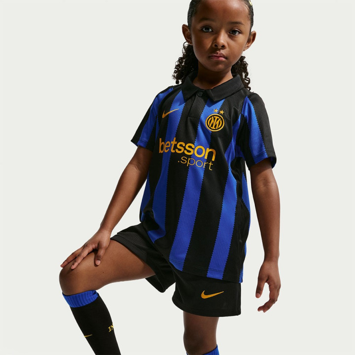 Nike Inter Completo Calcio Neonato Home 26 27 Blu Nero Bambino