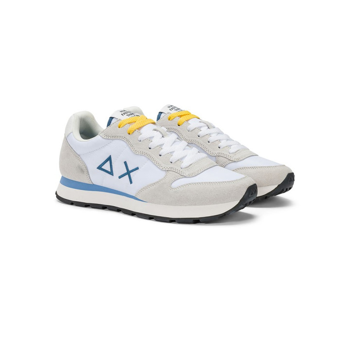 Sun 68 Tom Solid Nylon Bianco Avio - Sneakers Uomo
