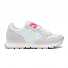 Ally Solid Nylon bianco fucsia fluo