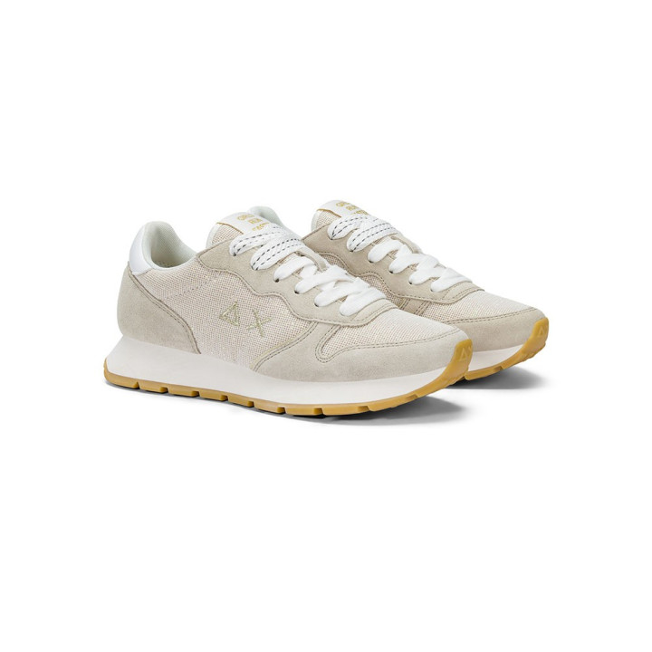 Sun 68 Ally Glitter Nylon Oro - Sneakers Donna