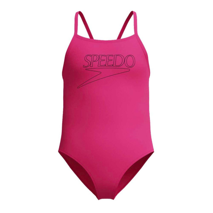 Speedo Costume Intero Piscina Endurance Thinstrap Rosa Bambina